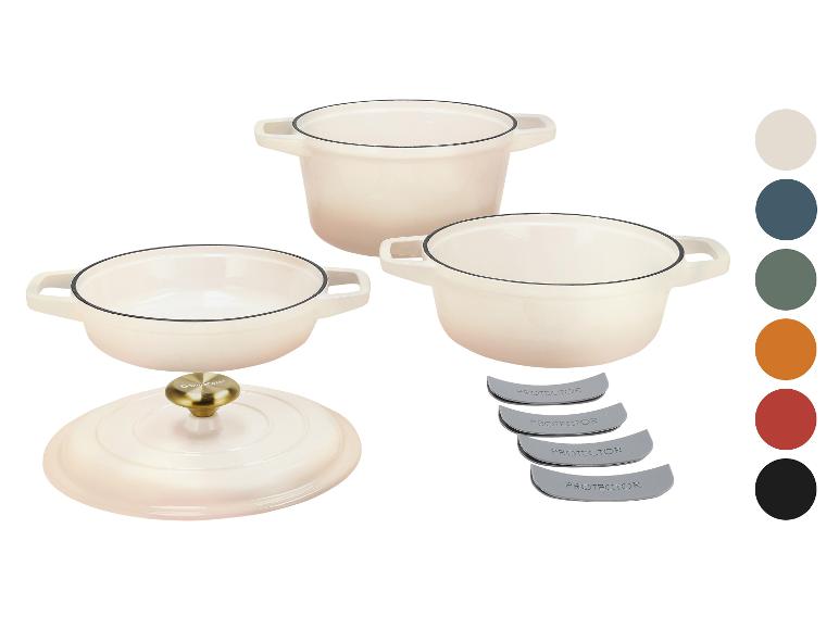 SILVERCREST® Premium-Gusseisentopf-Set, 1,9 l / 2,9 l / 4,2 l