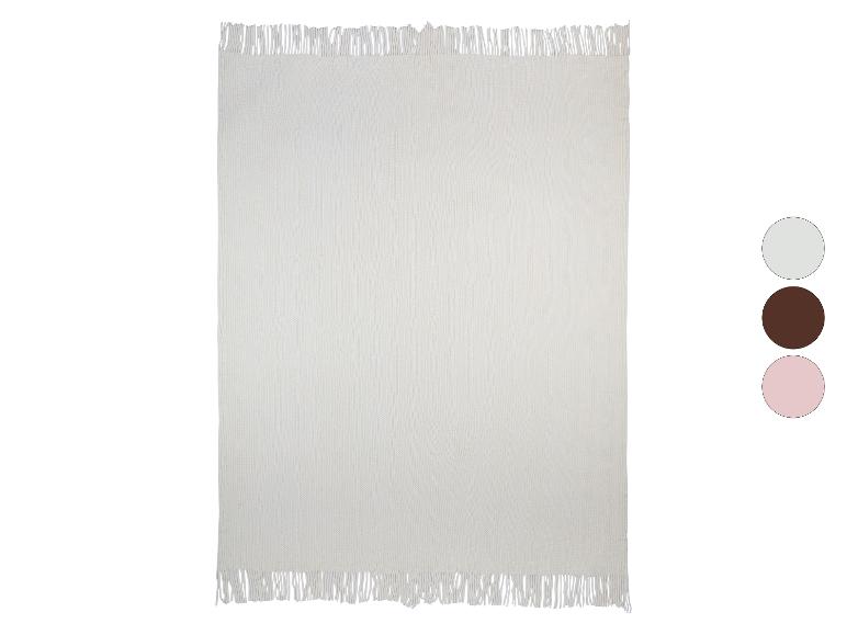 LIVARNO HOME Chenille-Plaid, 130 x 170 cm