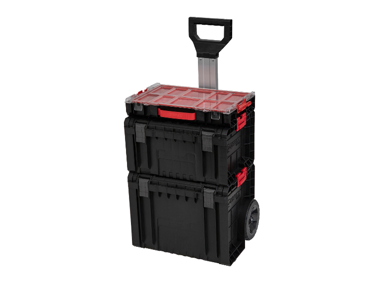 QBRICK SYSTEM Werkzeugwagen-Set »PRO Cart + PRO Toolbox + PRO Organizer 100«