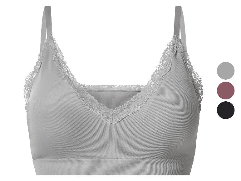ESMARA® Damen Geripptes Bustier mit Spitze