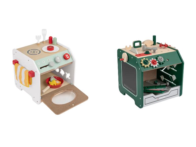 PLAYTIVE Motorikwürfel Küche / Motorikwürfel Werkbank, 12-teilig / 24-teilig