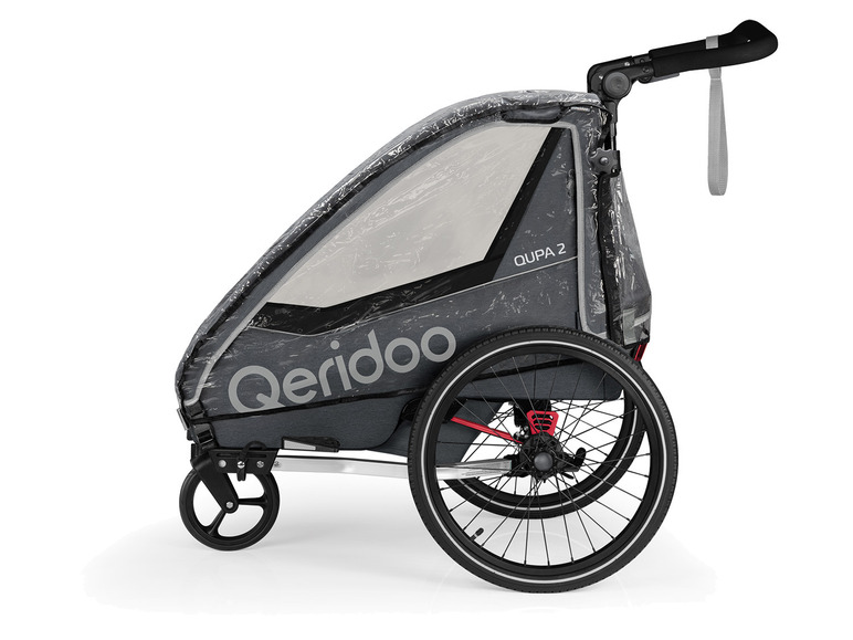 QERIDOO Regenschutz für Fahrradanhänger QUPA 2 oder Sportrex 2