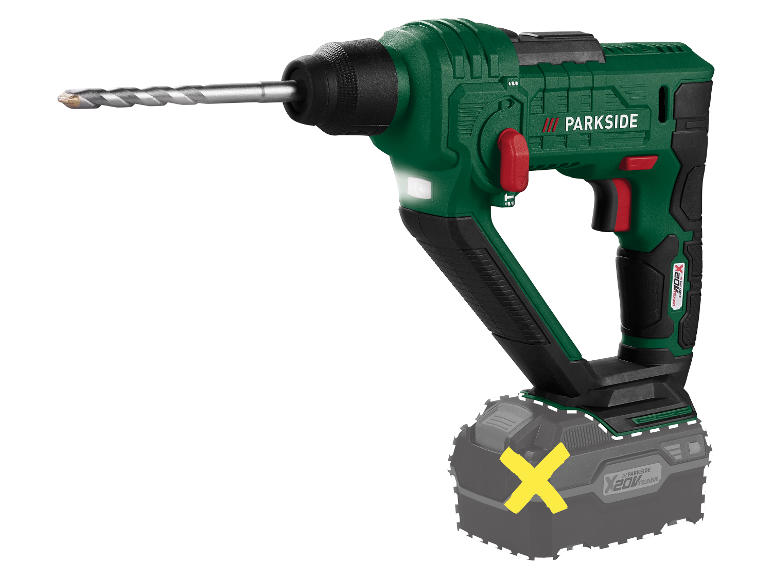 PARKSIDE® 20 V Akku-Bohrhammer »PABH 20-Li D4«, ohne Akku und Ladegerät