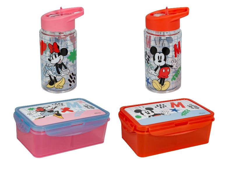 LIZENZ Minnie & Mickey Trinkflasche und Brotdose