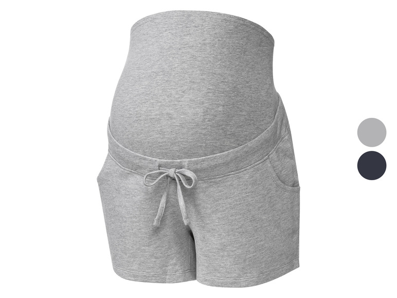ESMARA® Damen Umstands-Sweatshorts, extra hoch geschnitten