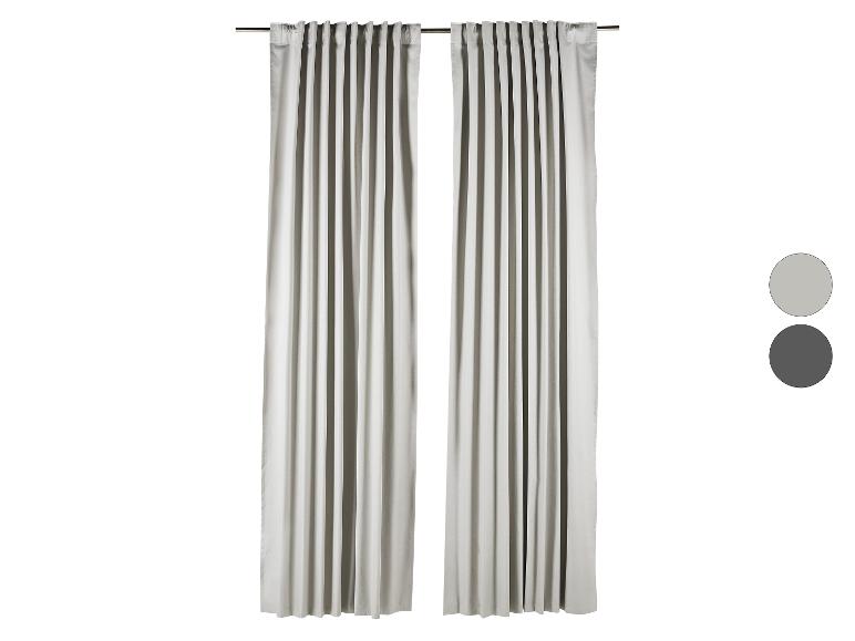 LIVARNO® Blackout-Vorhangschal-Set, 2-teilig