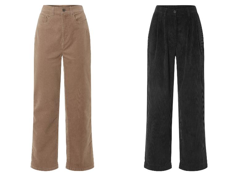 ESMARA® Damen Cordhose, weit und gerade geschnitten