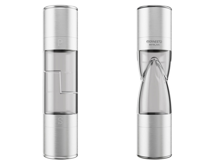 ERNESTO® Edelstahl Salz- und Pfeffermühle/ Chilimühle