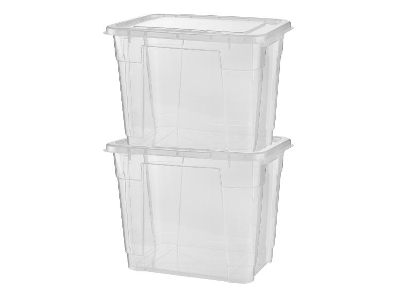 W5 Boxen 20 l mit Deckel, 2er Set