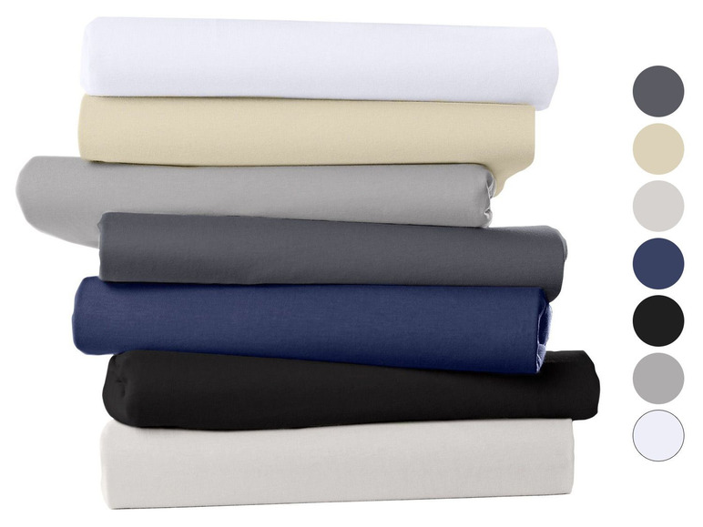 BIBERNA Jersey Spannbettlaken für Matratzentopper, 90-200 x 200 cm