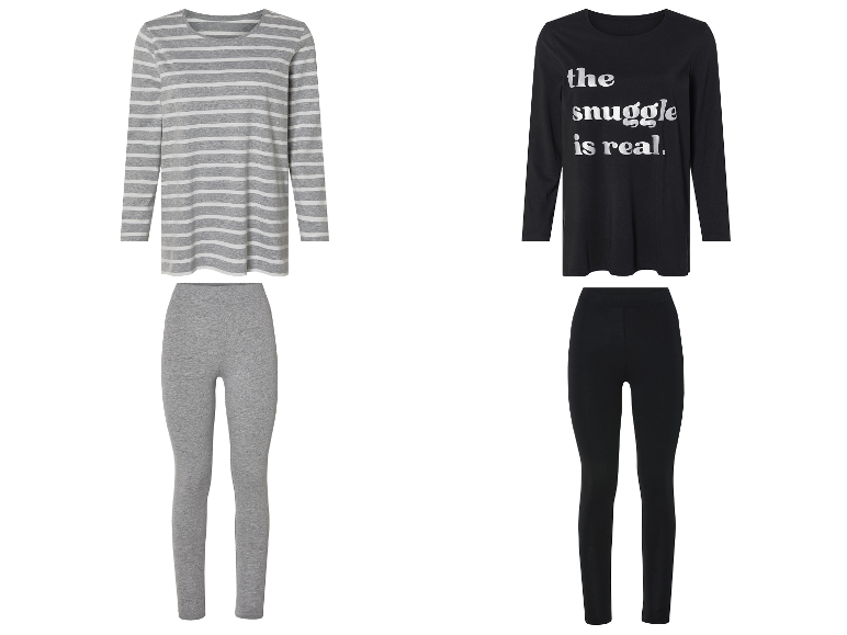 ESMARA® Damen Pyjama, angenehmer Tragekomfort