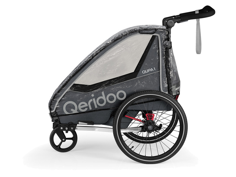 QERIDOO Regenschutz für Fahrradanhänger QUPA 1 oder Sportrex 1