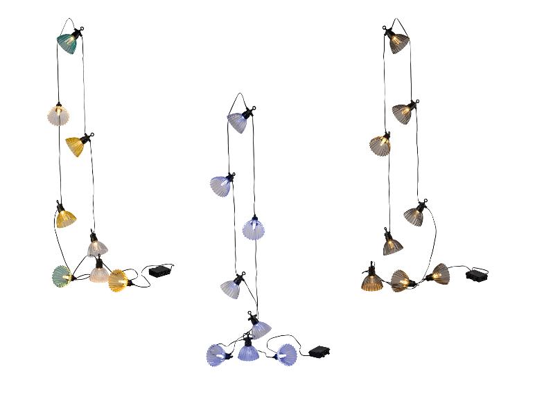 LIVARNO HOME LED-Lichterkette, 8 Lampenschirmen