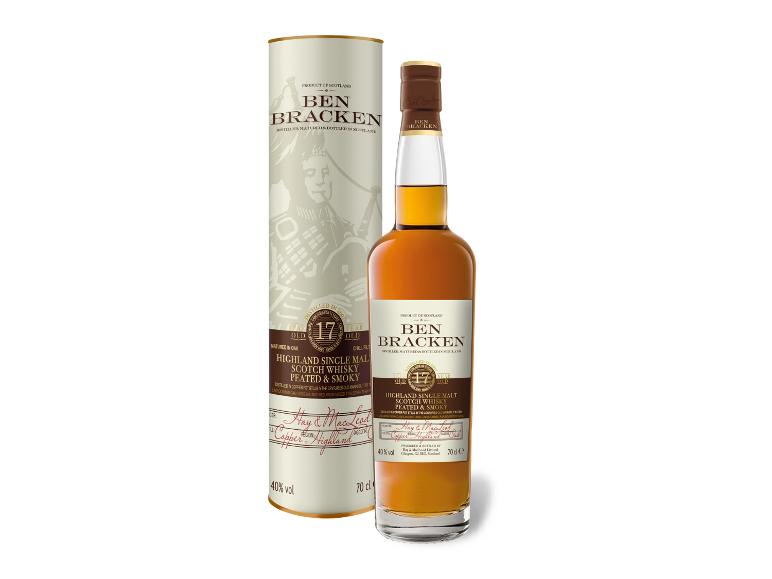 BEN BRACKEN Highland Single Malt Scotch Whisky Peated & Smoky 17 Jahre 40% Vol