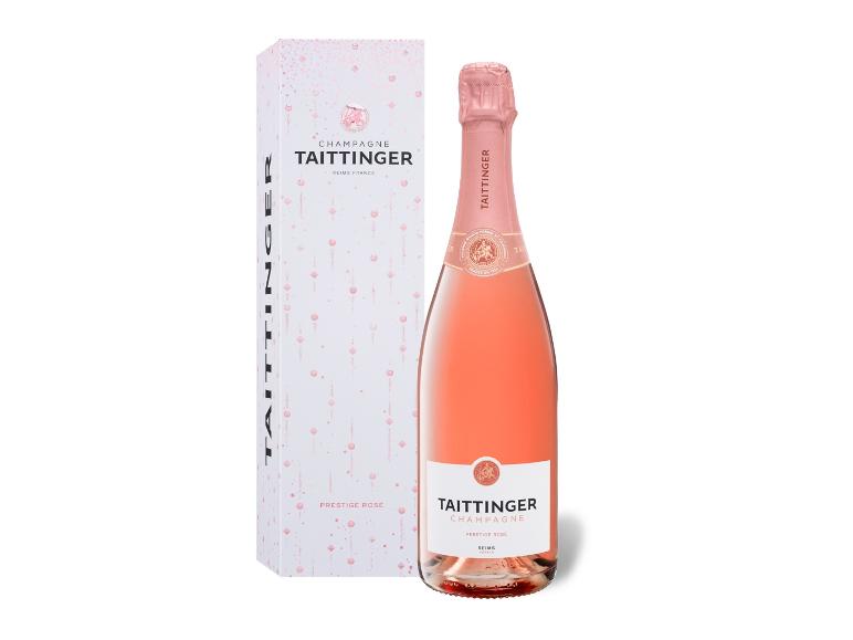 TAITTINGER Prestige Rosé Cuvée brut, Champagner mit Geschenkbox