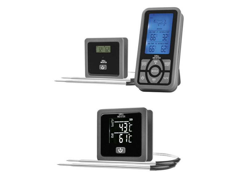 GRILLMEISTER Funk-Grillthermometer »GFGT 433 B2« / Bluetooth®-Grillthermometer »CFGT 433 B2«