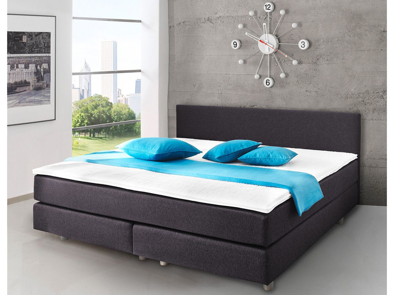 SUN GARDEN Bett in Boxspringoptik »ADELAIDE«, mit Polsterung, Federkernmatratze und Topper