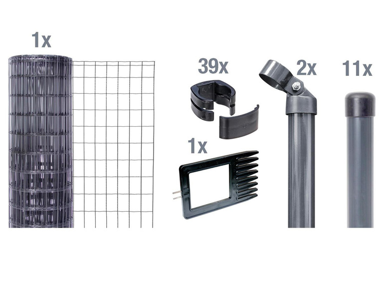 ALBERTS Zaun-Set Fix-Clip Pro®, zum Einbetonieren
