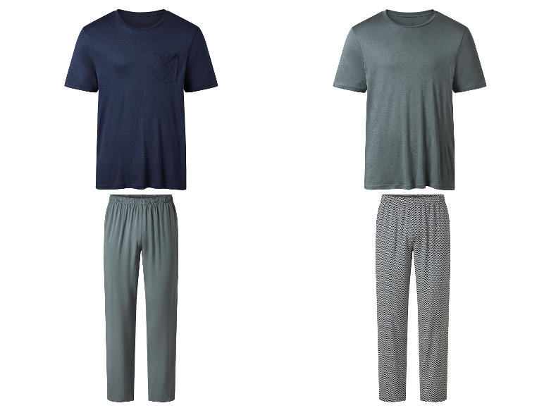 ESMARA MEN Herren Pyjama, mit Gummizugbund