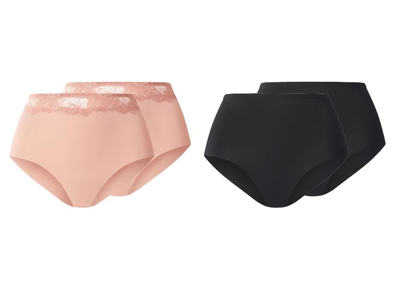 ESMARA® Damen Slips mit hoher Taille, 2 Stück