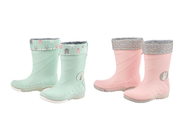 LUPILU® Kleinkinder Regenstiefel mit Licht und Warmfutter