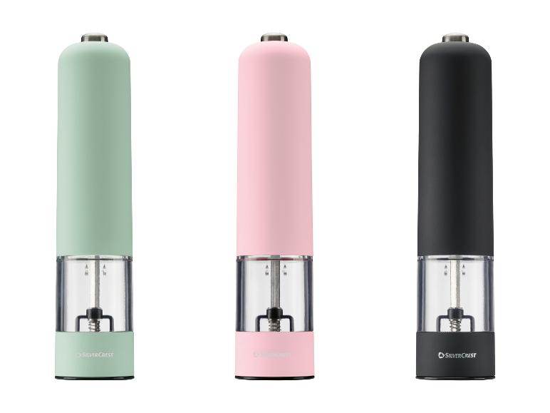 SILVERCREST® Salz- und Pfeffermühle Pastell elektrisch