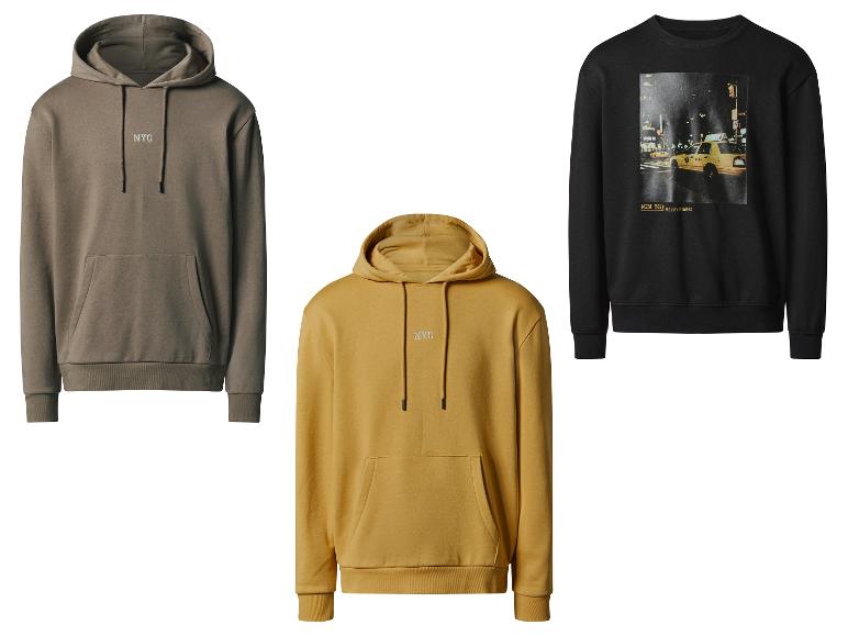 ESMARA MEN Herren Sweatpullover / Sweathoodie, leger geschnitten