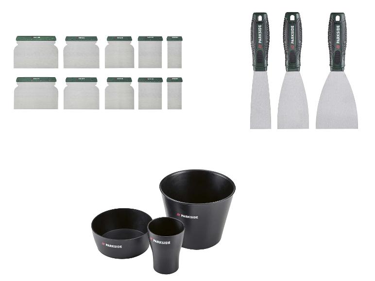 PARKSIDE® Japanspachtel-Set / Spachtel-Set / Gipsbecher-Set