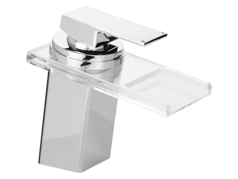 LIVARNO HOME LED-Waschtischarmatur, mit Wasserfall-Auslauf