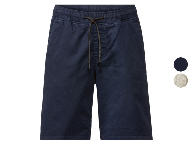 LIVERGY® Herren Shorts mit seitlichen Eingrifftaschen und Gummizugbund