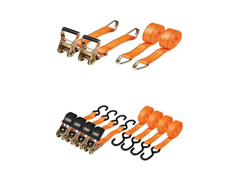 ULTIMATE SPEED® Schwerlast-Ratschenspanngurte-Set, 2-teilig / Ratschenspanngurte-Set, 4-teilig