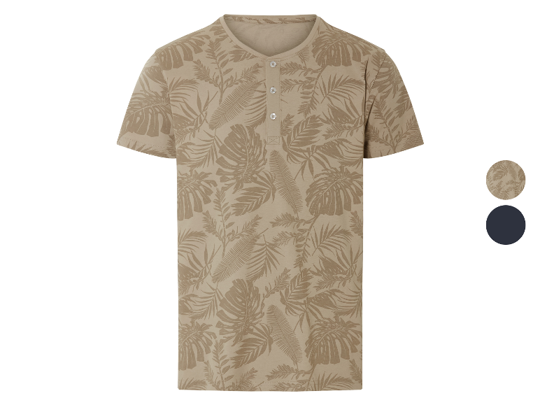 ESMARA MEN Herren T-Shirt, mit Knopfleiste