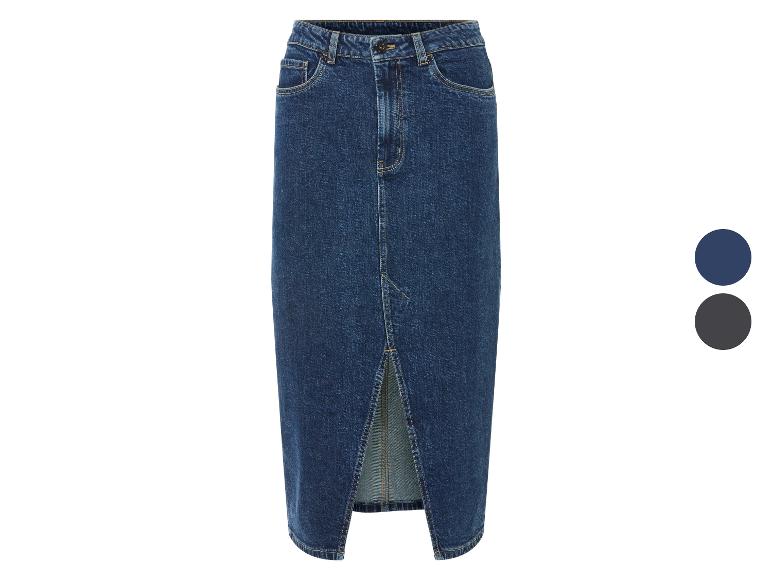 ESMARA® Damen Jeansrock, in Midi-Länge