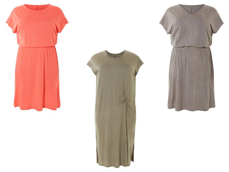 ESMARA® Damen Kleid mit Leinen