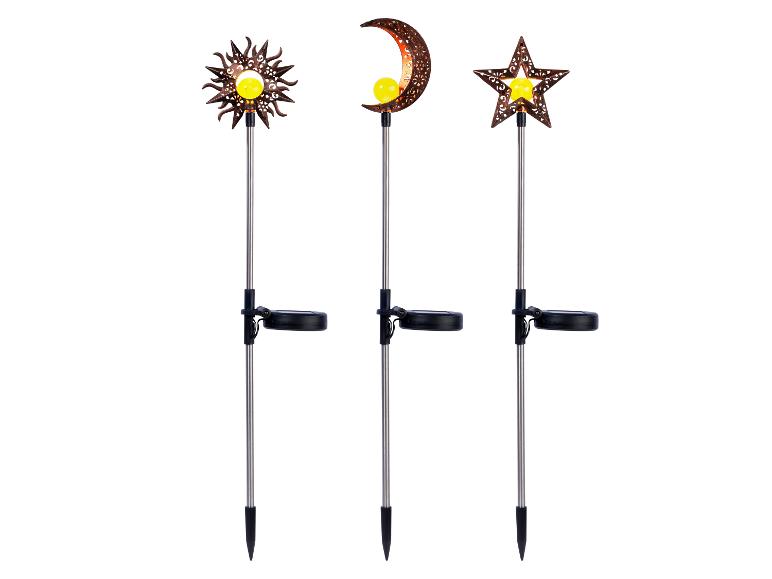 DOBAR Gartenstecker Solar »Milchstraße«, 3-teiliges Set