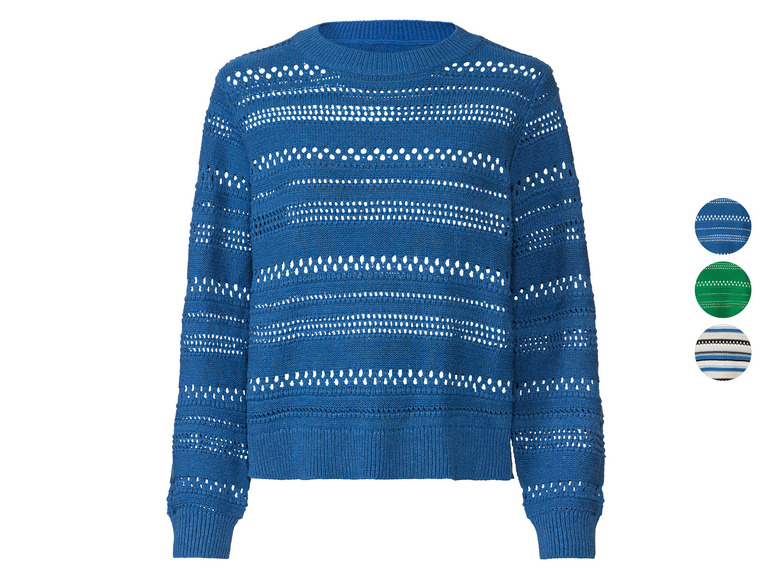 ESMARA® Damen Pullover mit Lochstrick