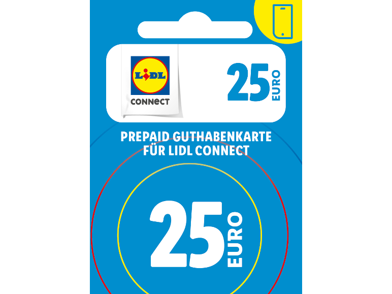 Lidl Connect Guthabenkarte über 25