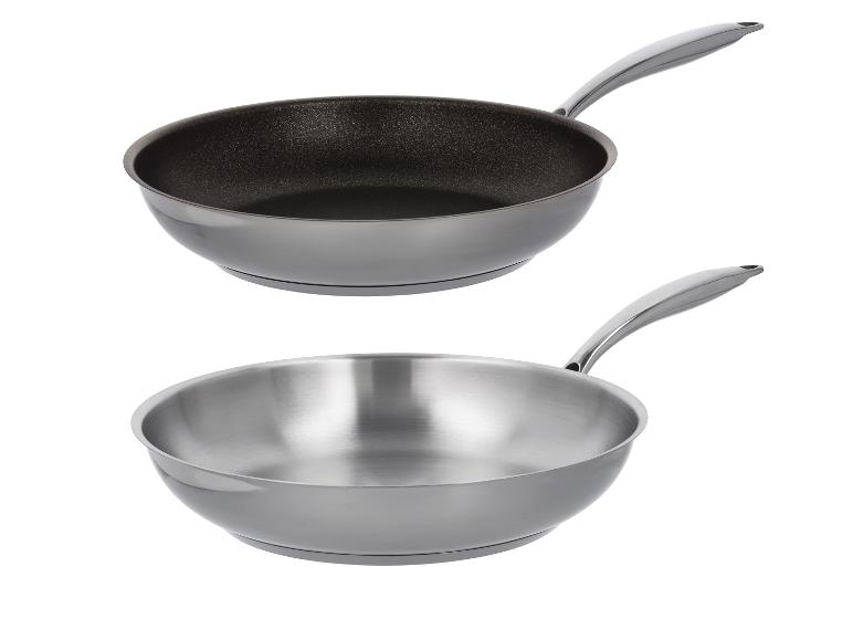 SILVERCREST® Premium-Edelstahlpfanne, Ø 28 cm