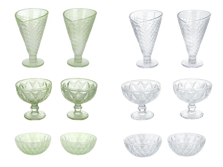 SILVERCREST® Glas-Eisbecher-Set / Glas-Eisschalen-Set
