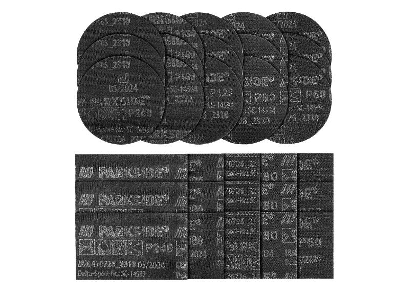 PARKSIDE PERFORMANCE® Schleifgitter-Set, 15-teilig