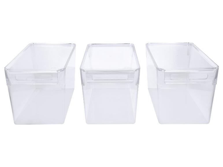 SILVERCREST® Kühlschrank-Organizer mit Deckel, 3er Set, 5 L
