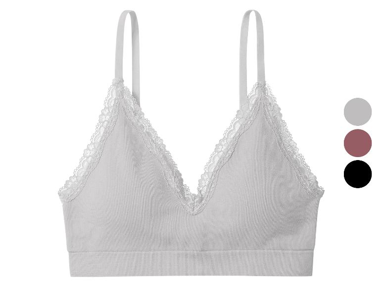 ESMARA® Damen Geripptes Bustier mit Spitze