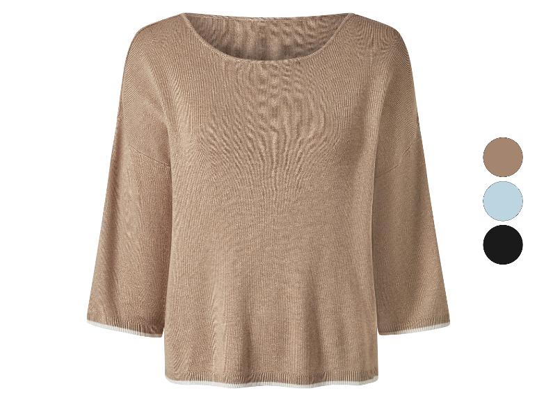 ESMARA® Damen Strickpullover, mit 3/4-Ärmeln