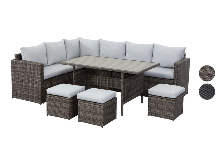 MEXO Gartenmöbel 9-Sitzer Lounge Set inkl. Polster
