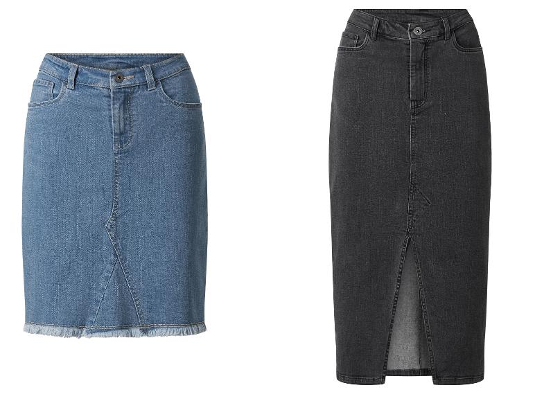 ESMARA® Damen Jeansrock, im 5-Pocket-Style