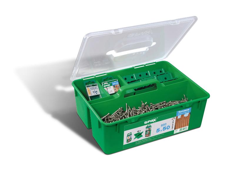 SPAX Terrassenbau-Profiset »GREEN Box«, für Terrassen mit 25 - 28m²