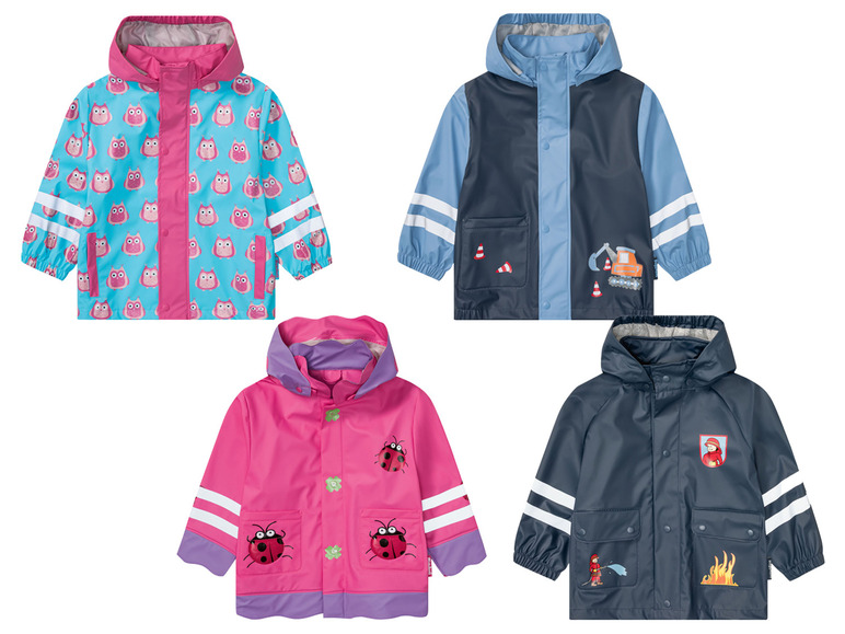 PLAYSHOES Baby Kleinkinder Regenjacke, wind und wasserdicht