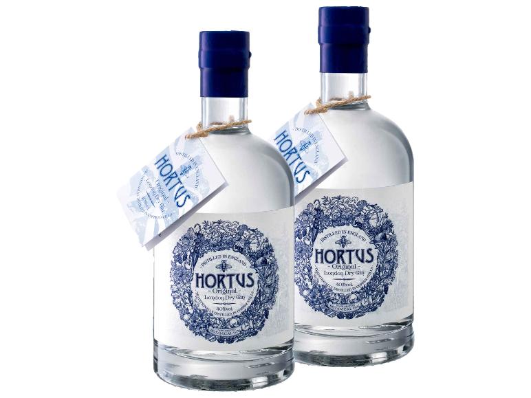 2 x 0,7-l-Flasche Spirituosenpaket HORTUS London Dry Gin 40% Vol