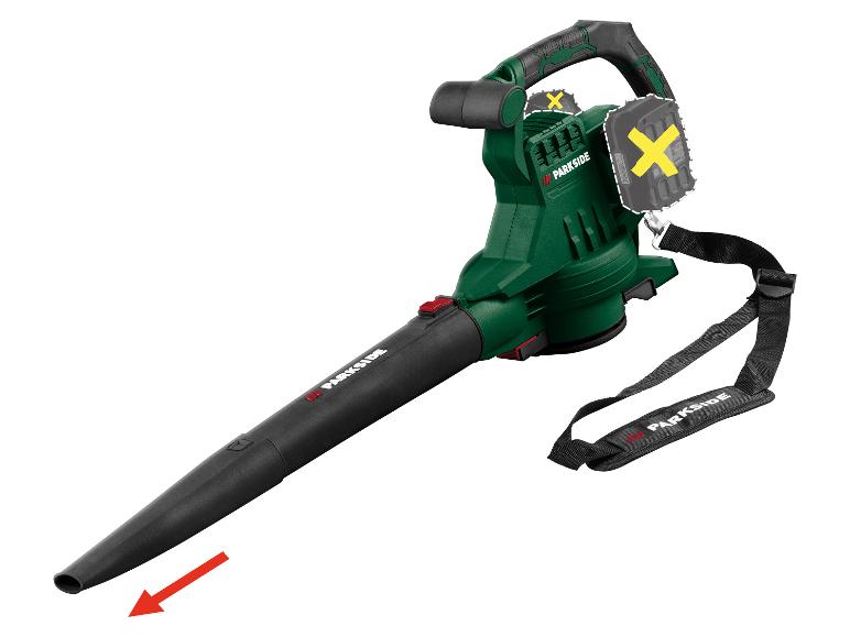 PARKSIDE® 40 V Akku-Laubsauger/-bläser »PLSA D3«, ohne Akkus - ohne Ladegerät