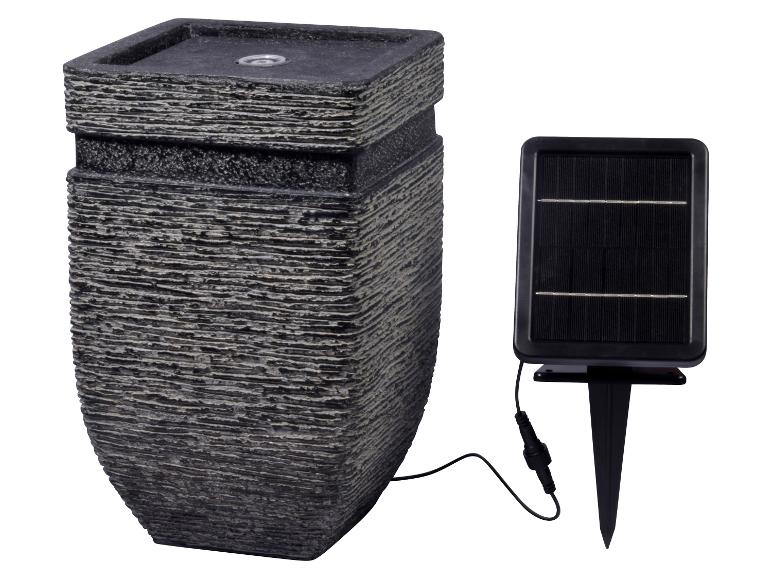 DOBAR Gartenbrunnen »Hera«, mit LED und Solar-Panel